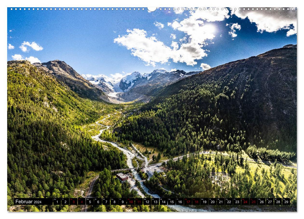 Schweiz - Engadin und Bergell (CALVENDO Wandkalender 2024)