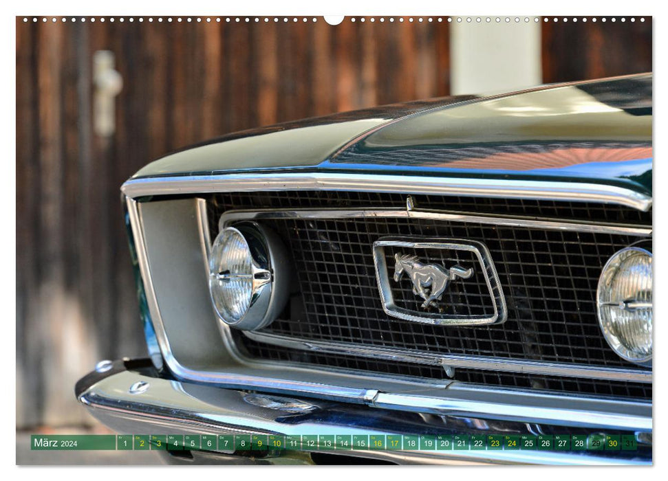 Ein Pony zum verlieben - Ford Mustang 1968 (CALVENDO Wandkalender 2024)