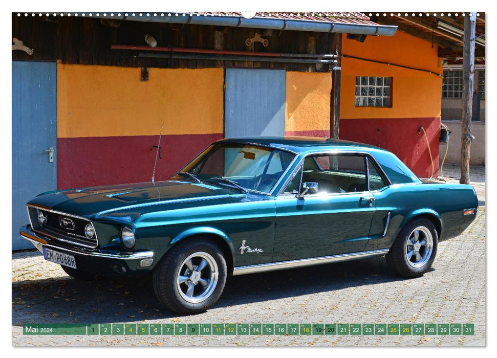 Ein Pony zum verlieben - Ford Mustang 1968 (CALVENDO Wandkalender 2024)