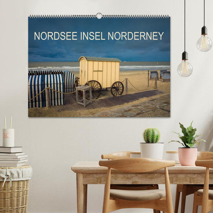 Île de Norderney en mer du Nord (calendrier mural CALVENDO 2024) 