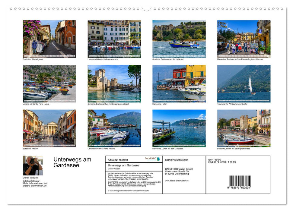 Unterwegs am Gardasee (CALVENDO Wandkalender 2024)