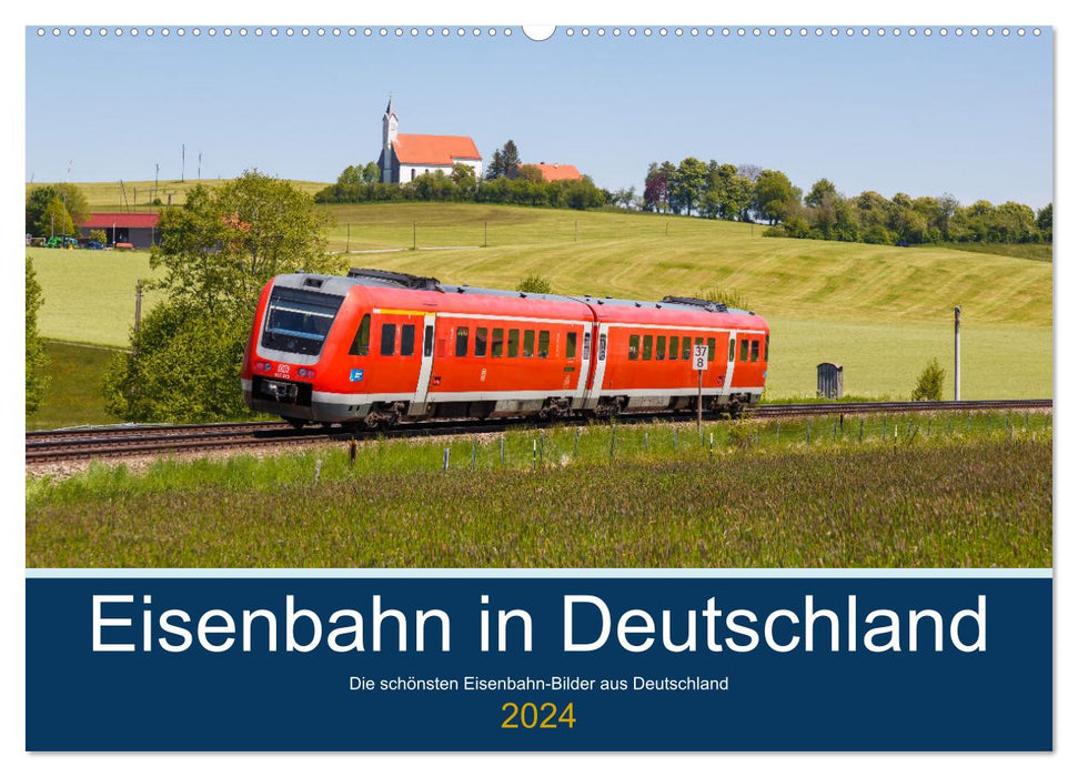 Chemin de fer en Allemagne (calendrier mural CALVENDO 2024) 