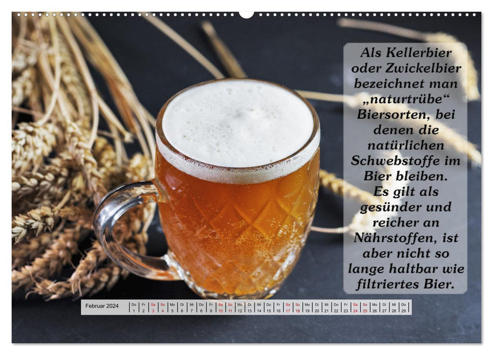 Wissenswertes über Bier (CALVENDO Wandkalender 2024)