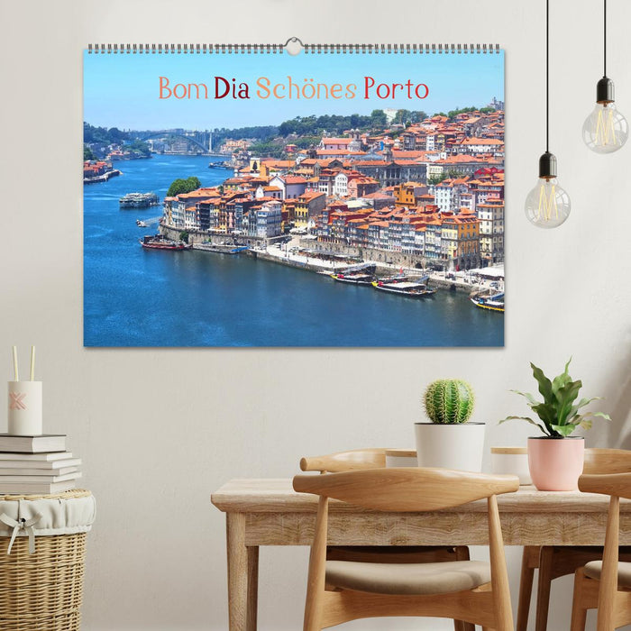 Bom Dia Schönes Porto (CALVENDO Wandkalender 2024)