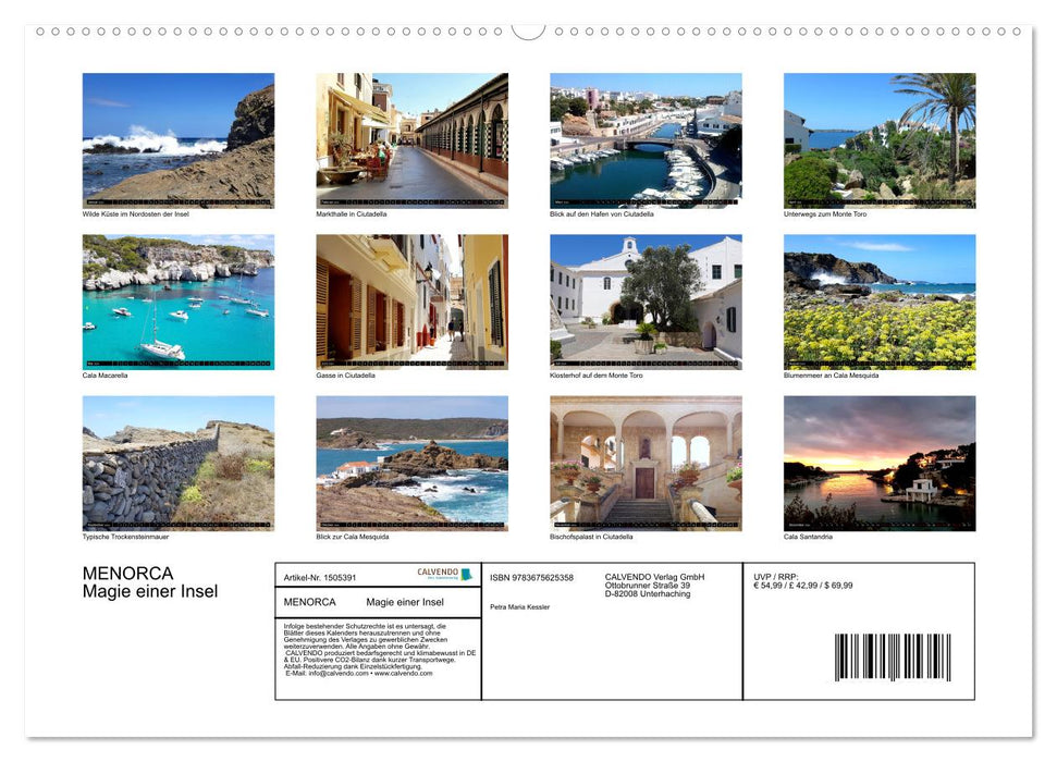 MENORCA Magie einer Insel (CALVENDO Wandkalender 2024)