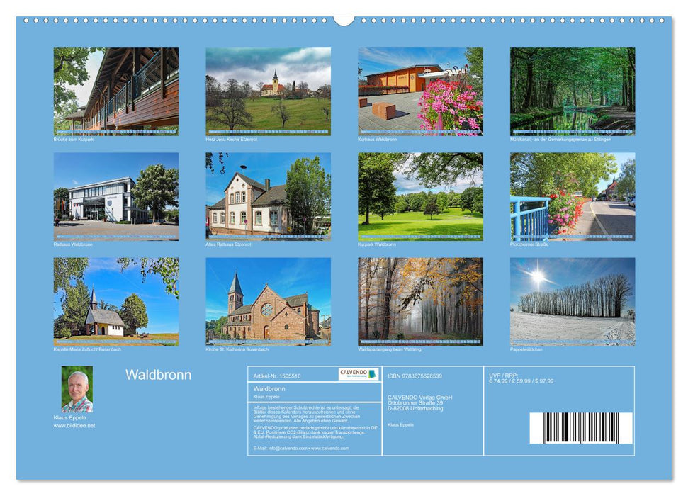Waldbronn (CALVENDO Premium Wandkalender 2024)