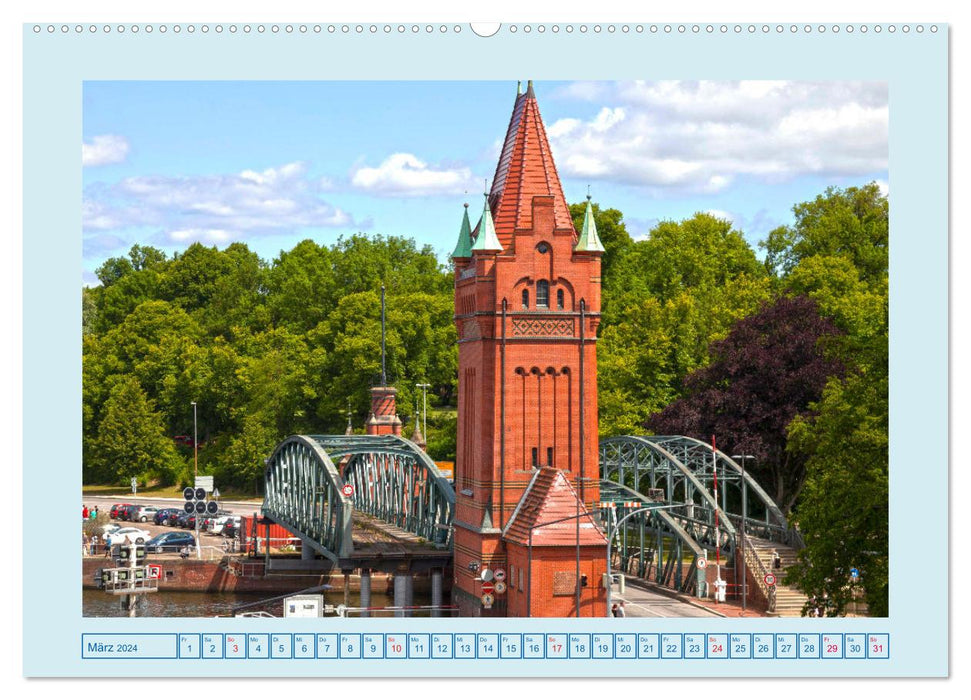 Lübeck Backsteingotik an der Trave (CALVENDO Wandkalender 2024)