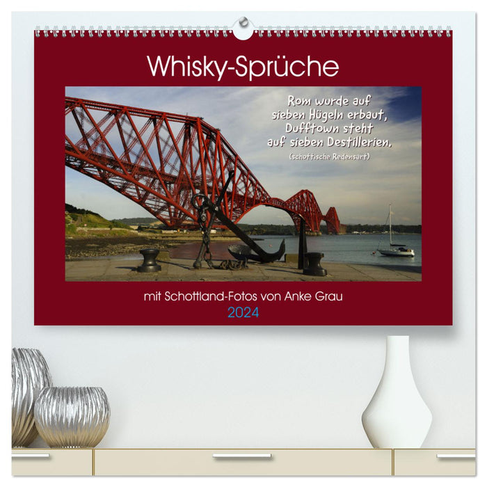 Whisky-Sprüche (CALVENDO Premium Wandkalender 2024)
