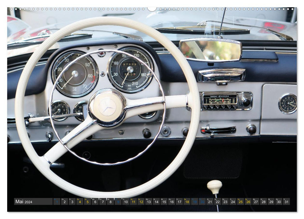 Mercedes SL Classics (CALVENDO Premium Wandkalender 2024)