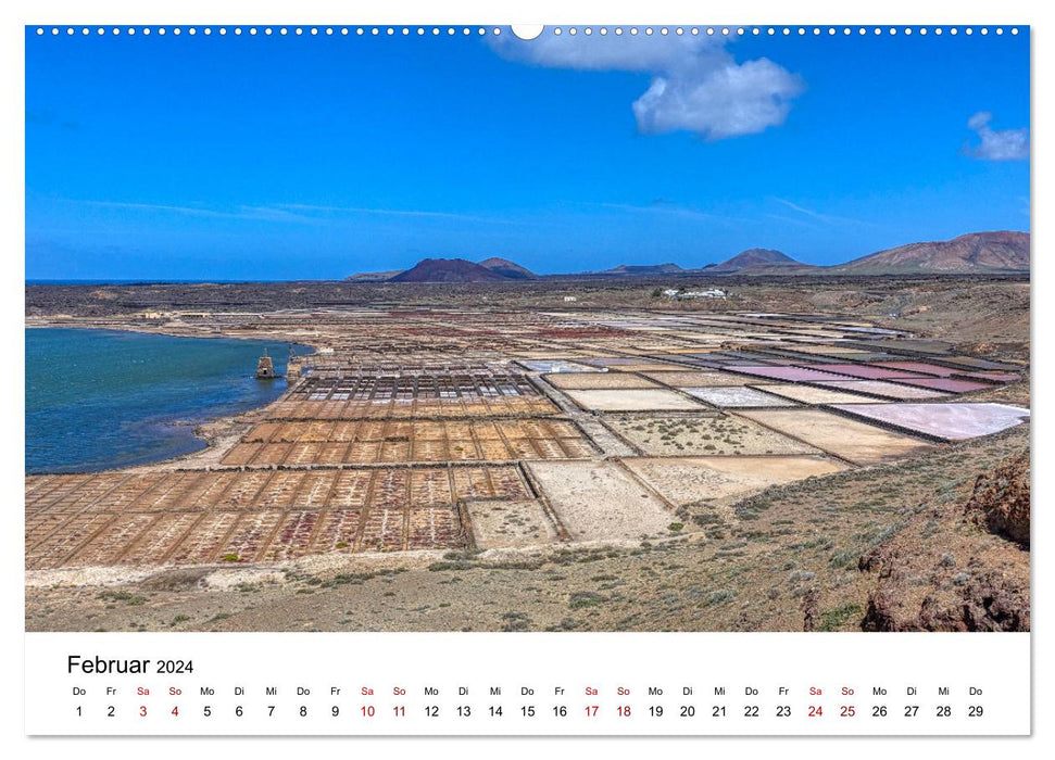Lanzarote - Insel der spektakulären Landschaften (CALVENDO Premium Wandkalender 2024)