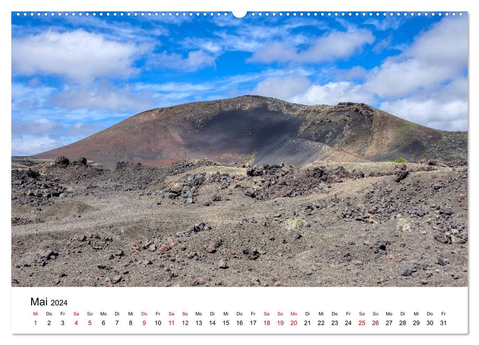 Lanzarote - Insel der spektakulären Landschaften (CALVENDO Premium Wandkalender 2024)