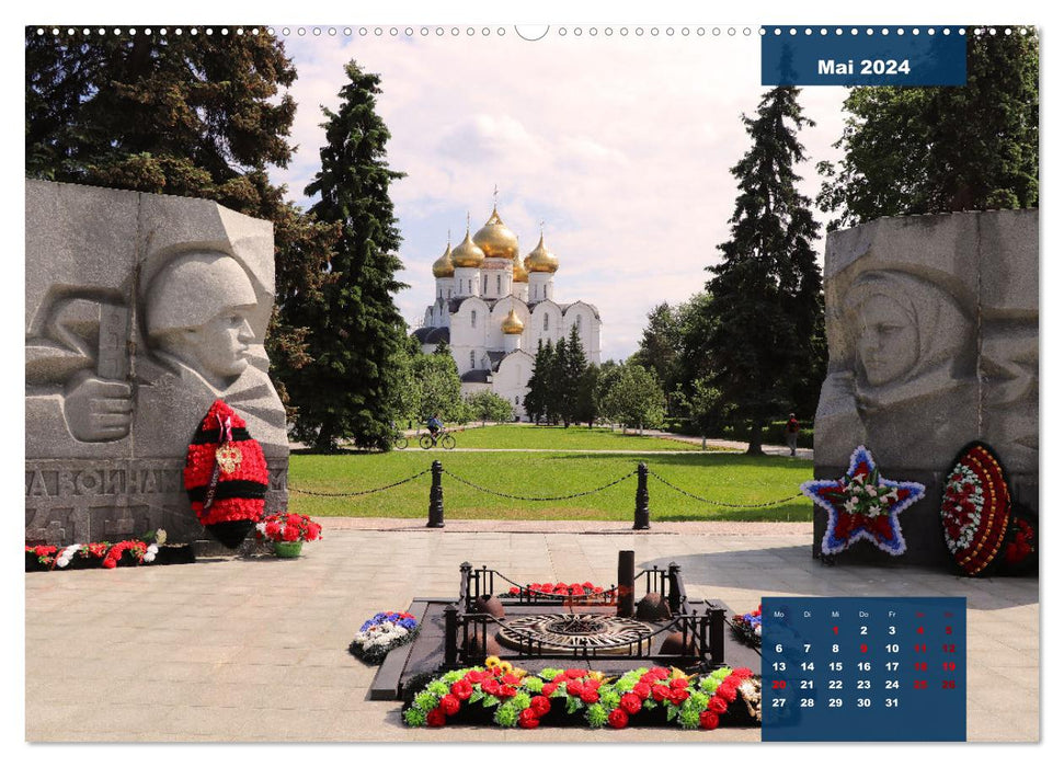 Russland - Auf dem Wasser von Moskau nach St. Petersburg (CALVENDO Premium Wandkalender 2024)