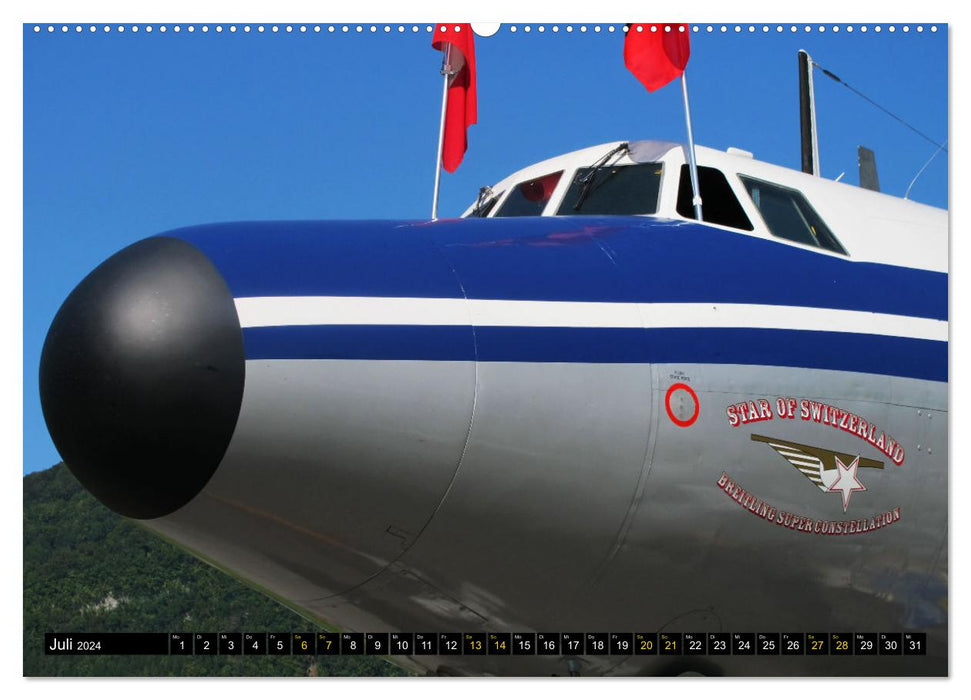 Lockheed Super Constellation HB-RSC (CALVENDO Premium Wandkalender 2024)