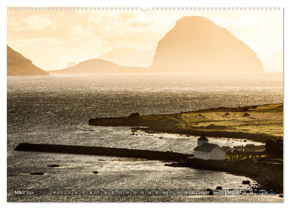 Färöer Archipel im Nordatlantik (CALVENDO Premium Wandkalender 2024)