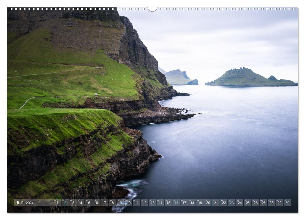 Färöer Archipel im Nordatlantik (CALVENDO Premium Wandkalender 2024)