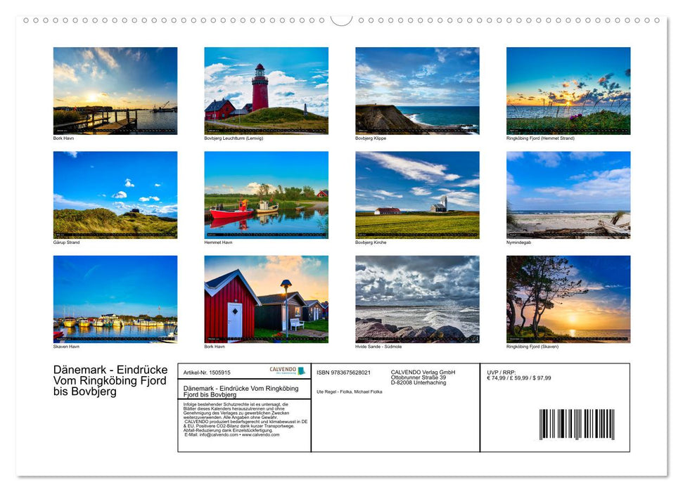 Dänemark - Eindrücke Vom Ringköbing Fjord bis Bovbjerg (CALVENDO Premium Wandkalender 2024)