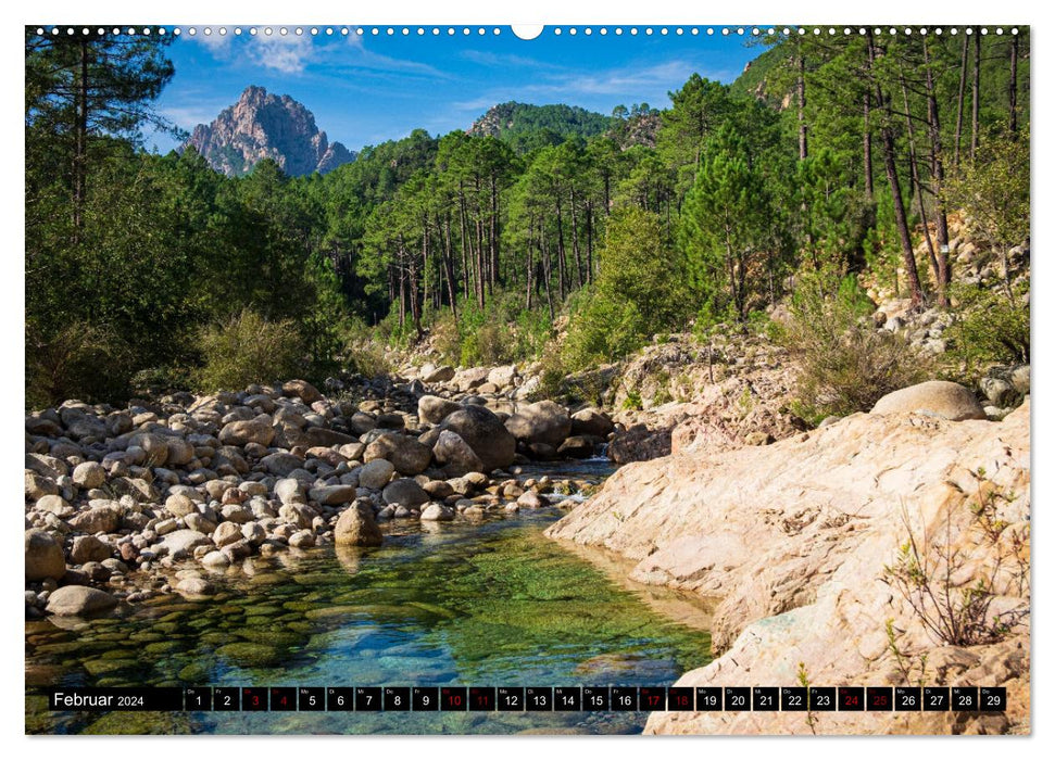 Korsika Wild und Frei (CALVENDO Premium Wandkalender 2024)