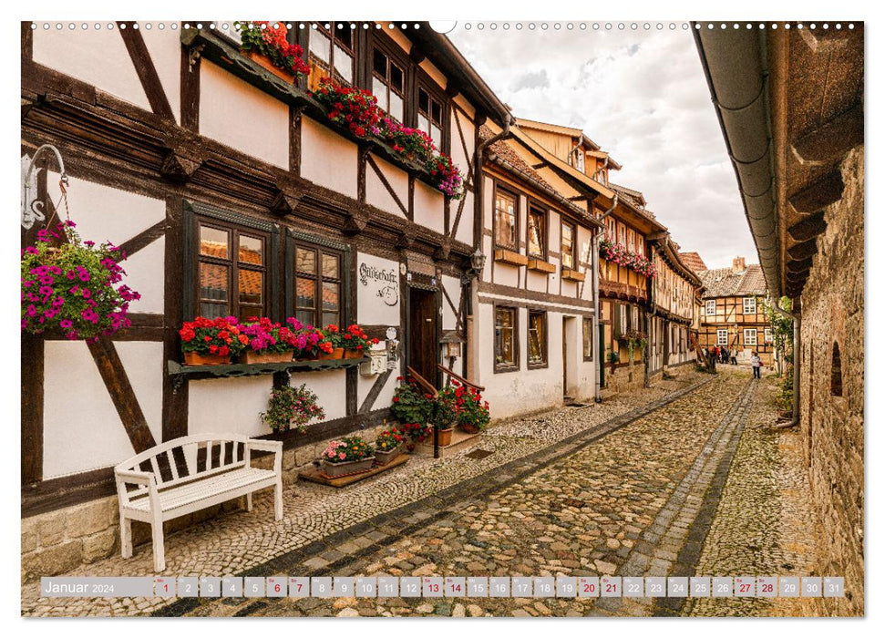 Quedlinburg-1000 Jahre Geschichte (Teil 2) (CALVENDO Wandkalender 2024)