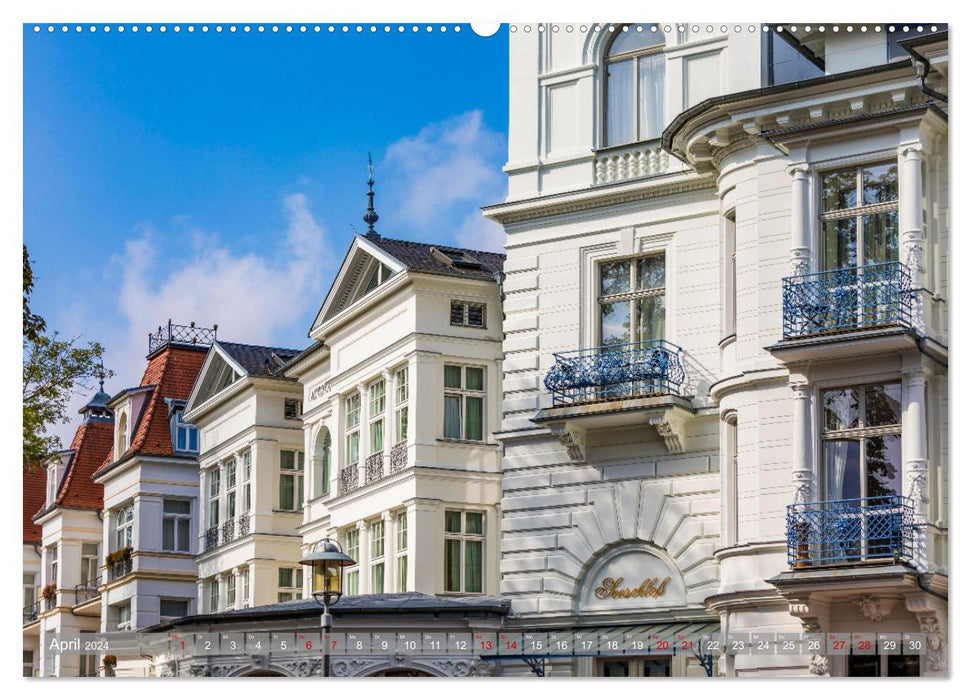 USEDOM Die drei Seebäder Ahlbeck - Heringsdorf - Bansin (CALVENDO Wandkalender 2024)