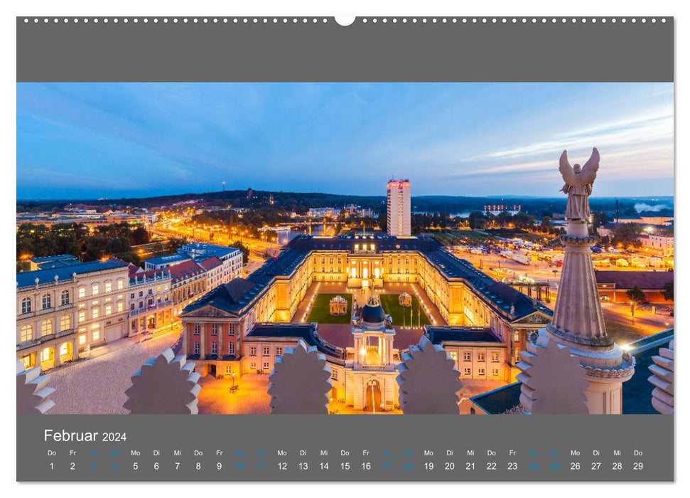Deutschland Städte bei Nacht (CALVENDO Wandkalender 2024)