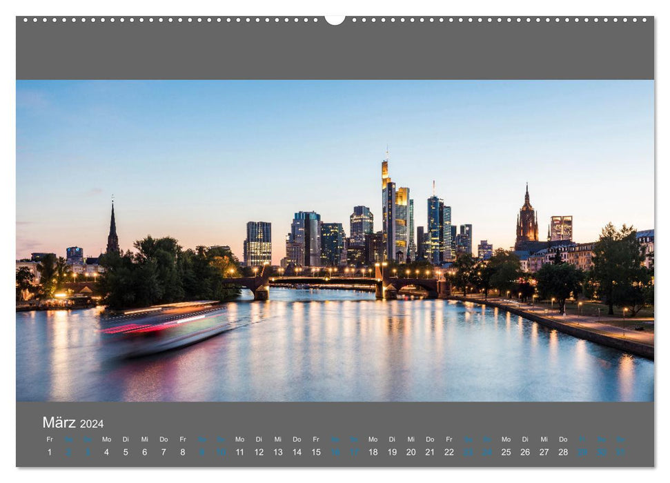 Deutschland Städte bei Nacht (CALVENDO Wandkalender 2024)