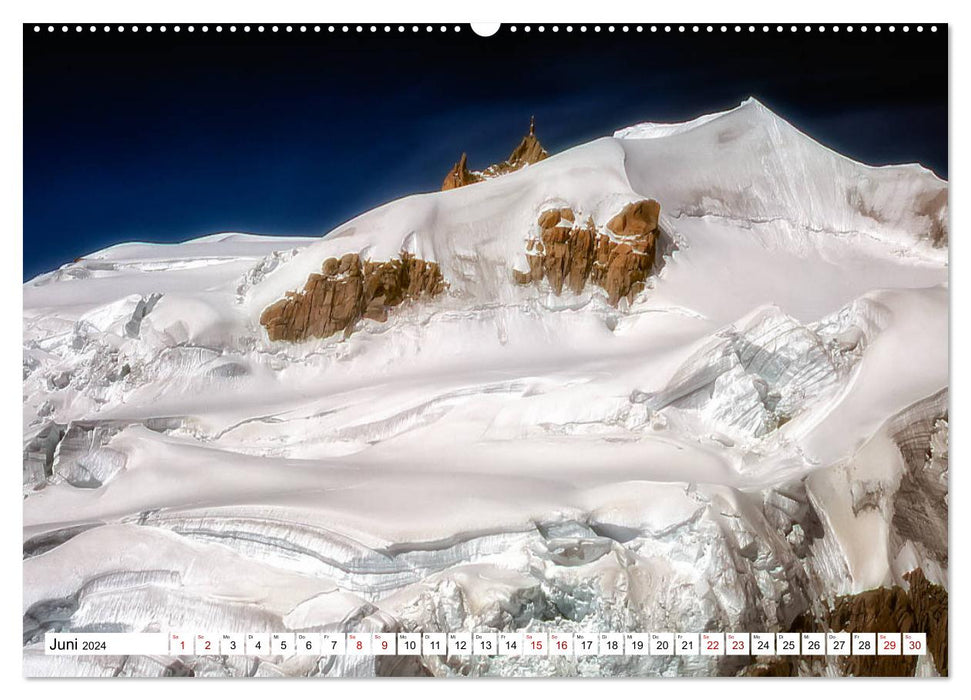 Mont-Blanc - Das Dach Europas (CALVENDO Premium Wandkalender 2024)