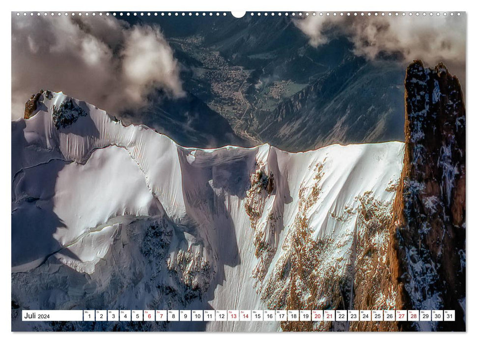 Mont-Blanc - Das Dach Europas (CALVENDO Premium Wandkalender 2024)
