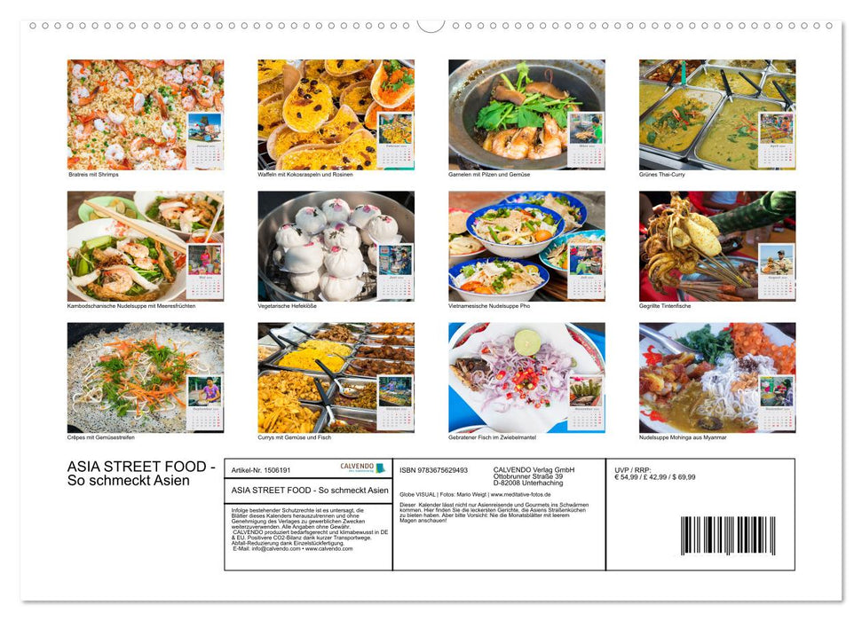 ASIA STREET FOOD - So schmeckt Asien (CALVENDO Wandkalender 2024)