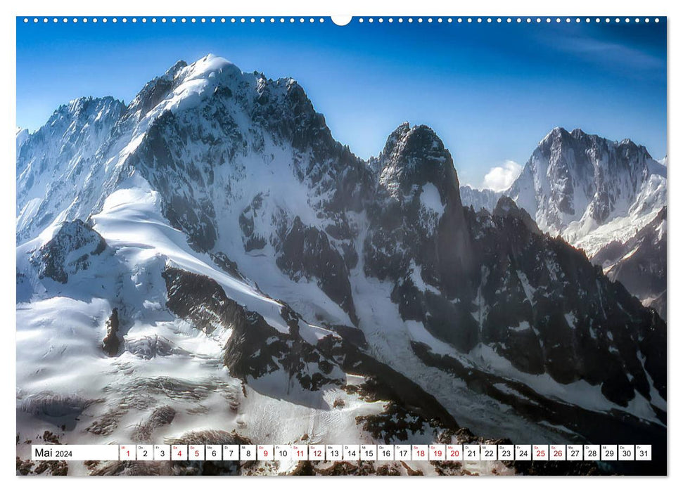 Mont-Blanc - Das Dach Europas (CALVENDO Wandkalender 2024)