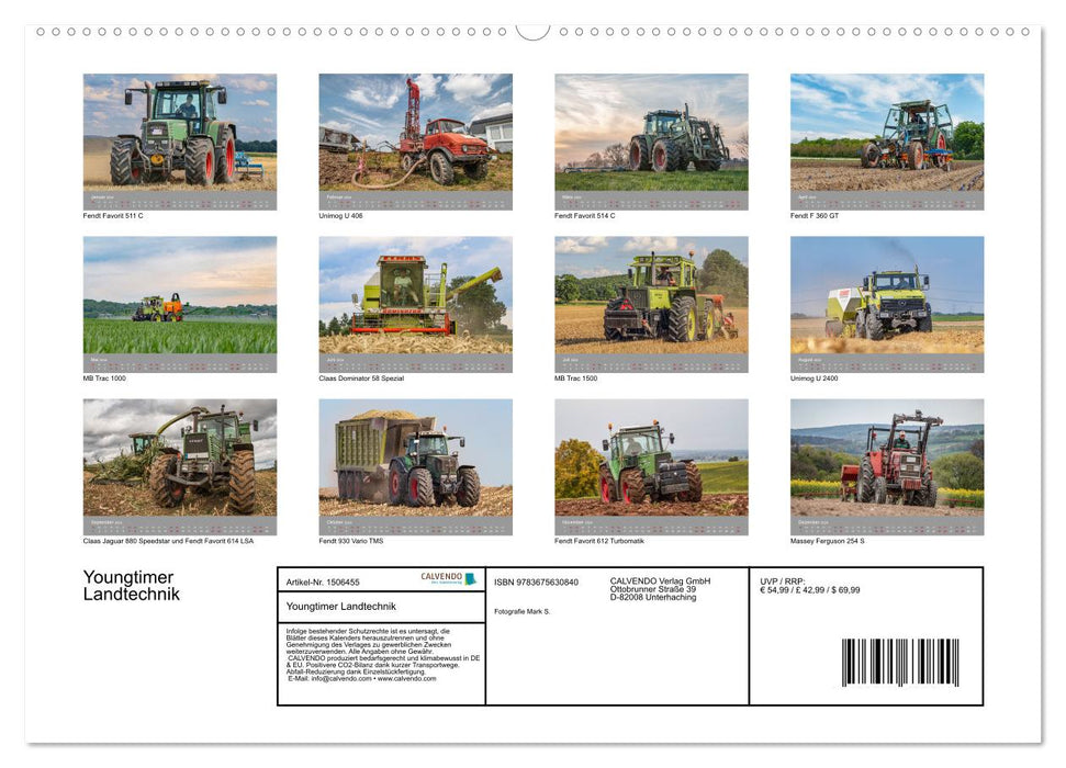 Youngtimer Landtechnik (CALVENDO Wandkalender 2024)