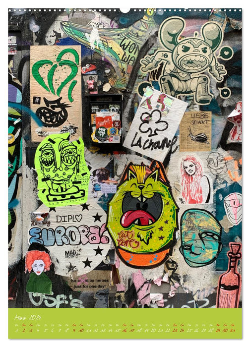 LOVE HAMBURG - STREET ART (CALVENDO Wandkalender 2024)