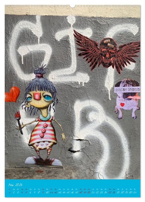 LOVE HAMBURG - STREET ART (CALVENDO Wandkalender 2024)