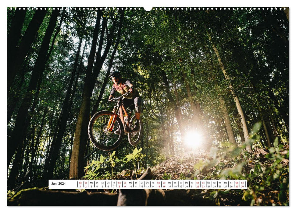 Mountainbike Trail-Action (CALVENDO Wandkalender 2024)