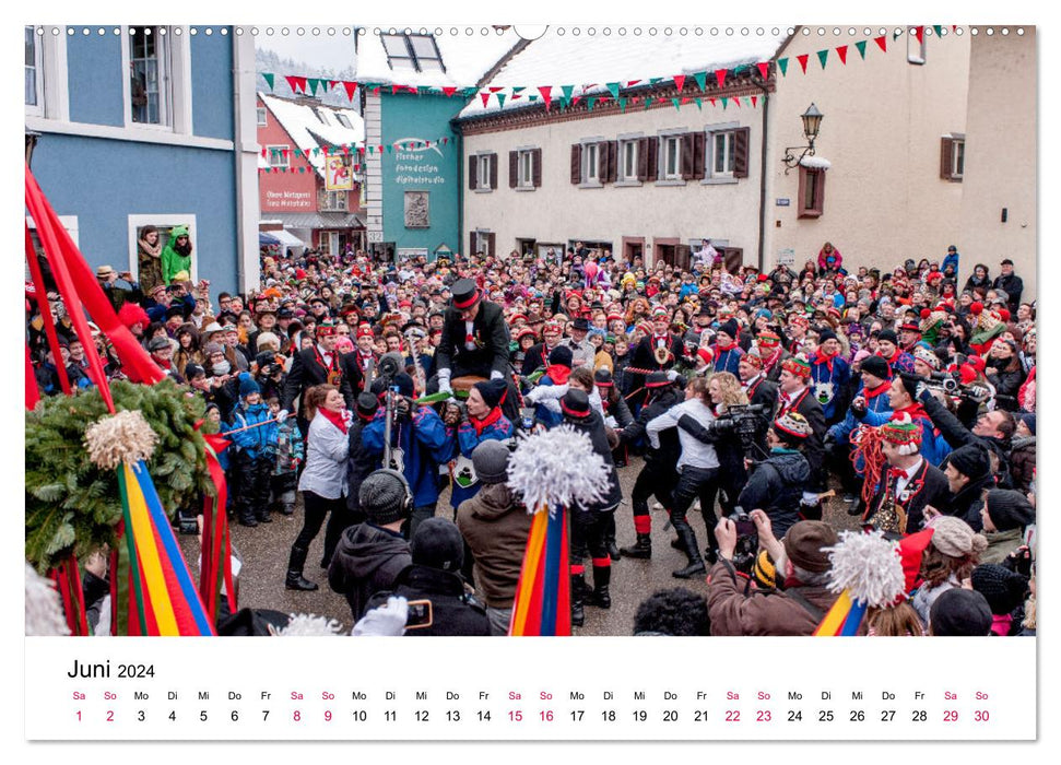 Die Elzacher Fastnacht (CALVENDO Wandkalender 2024)