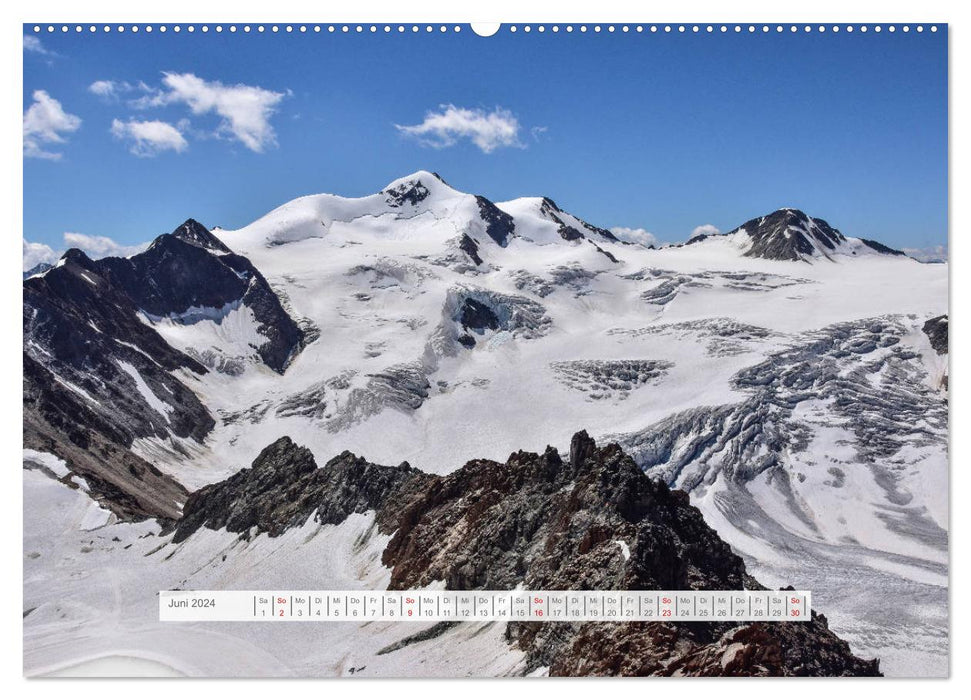 Hoch oben in den Ötztaler Alpen (CALVENDO Wandkalender 2024)