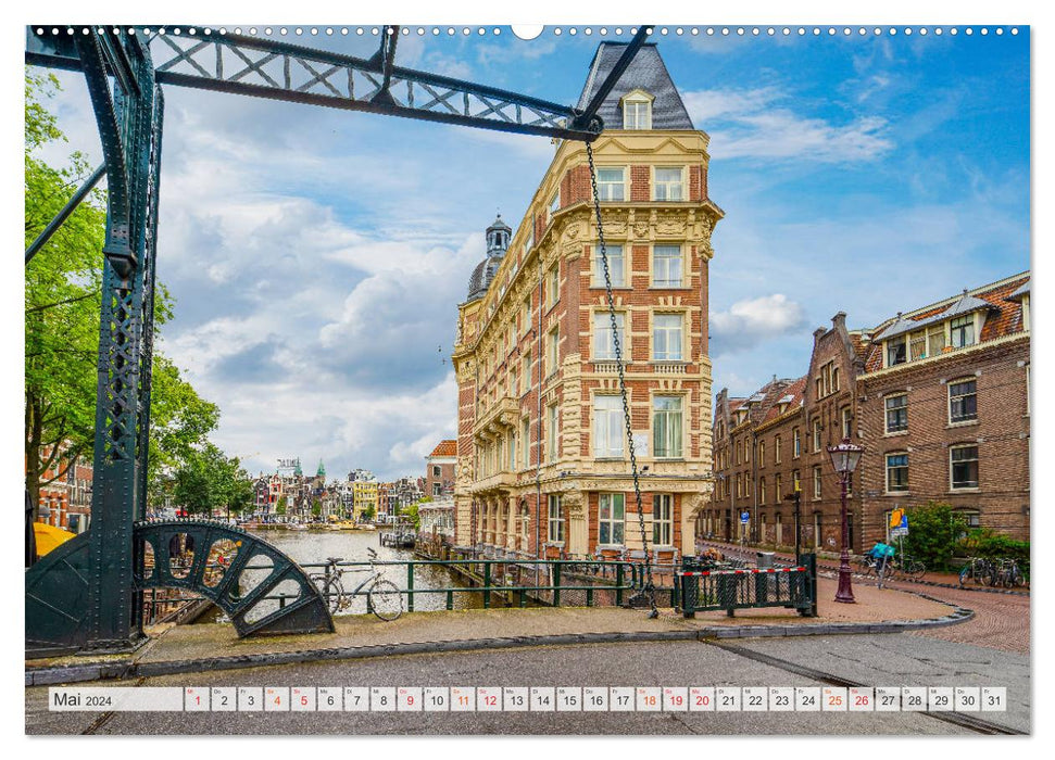 Amsterdam - Hauptstadt der Niederlande (CALVENDO Wandkalender 2024)
