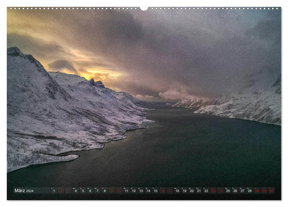 Polarnacht in Tromsø (CALVENDO Wandkalender 2024)