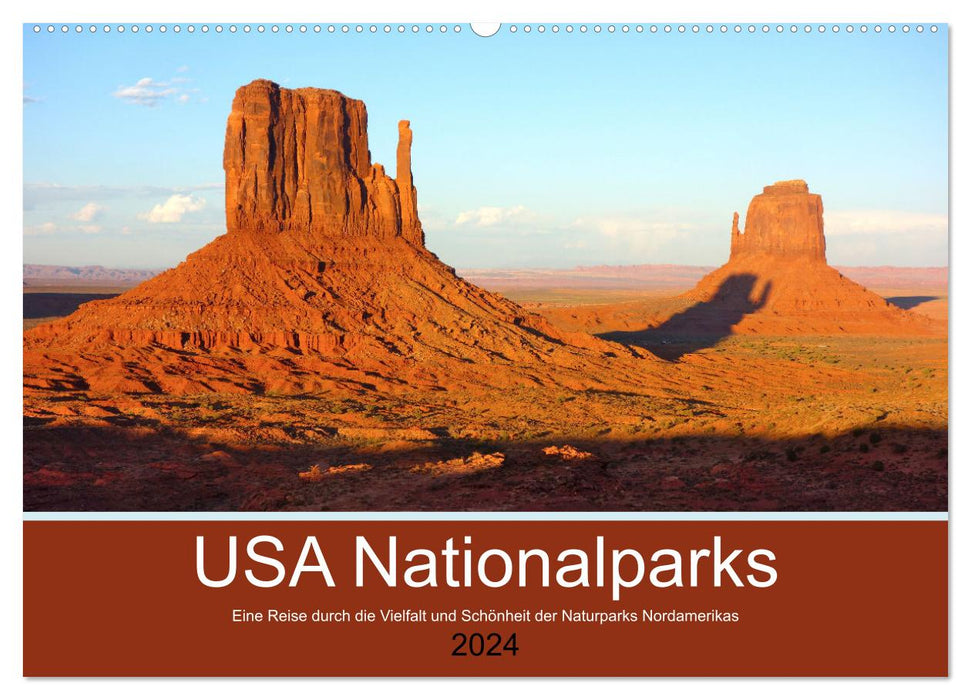 USA Nationalparks - Eine Reise durch die Vielfalt und Schönheit der Naturparks Nordamerikas (CALVENDO Wandkalender 2024)