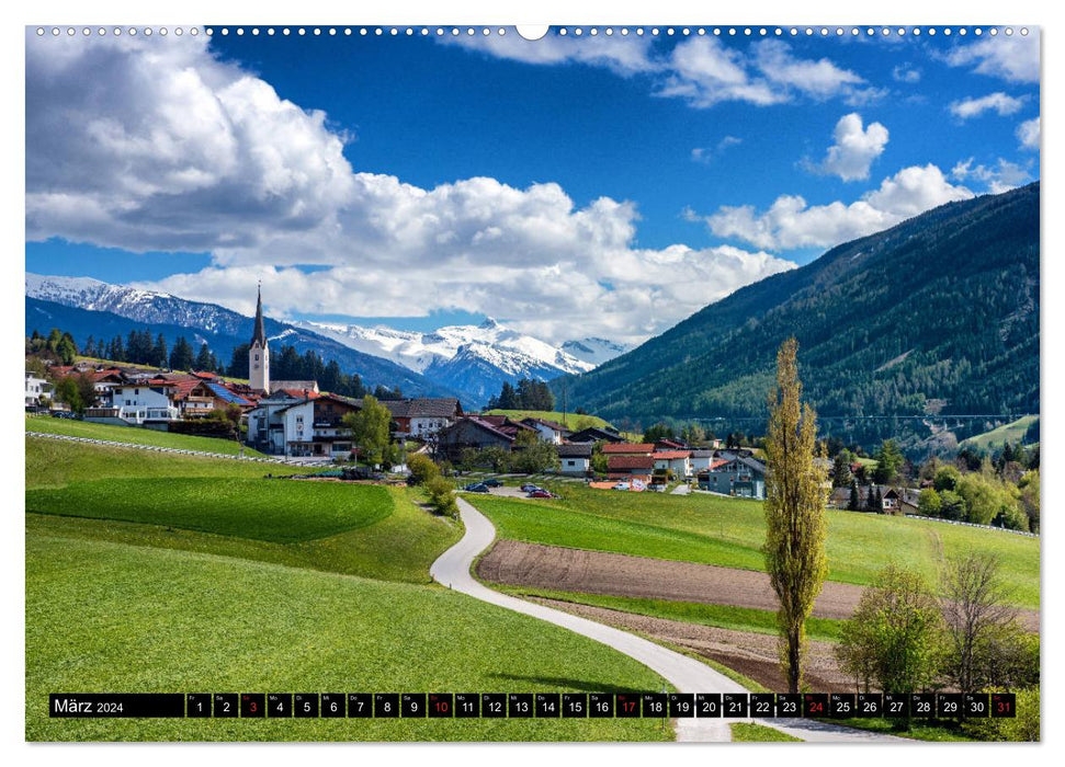 Tirol - Das Land in den Bergen (CALVENDO Premium Wandkalender 2024)