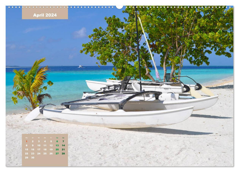 Erlebe mit mir die Ruhe der Malediven (CALVENDO Wandkalender 2024)