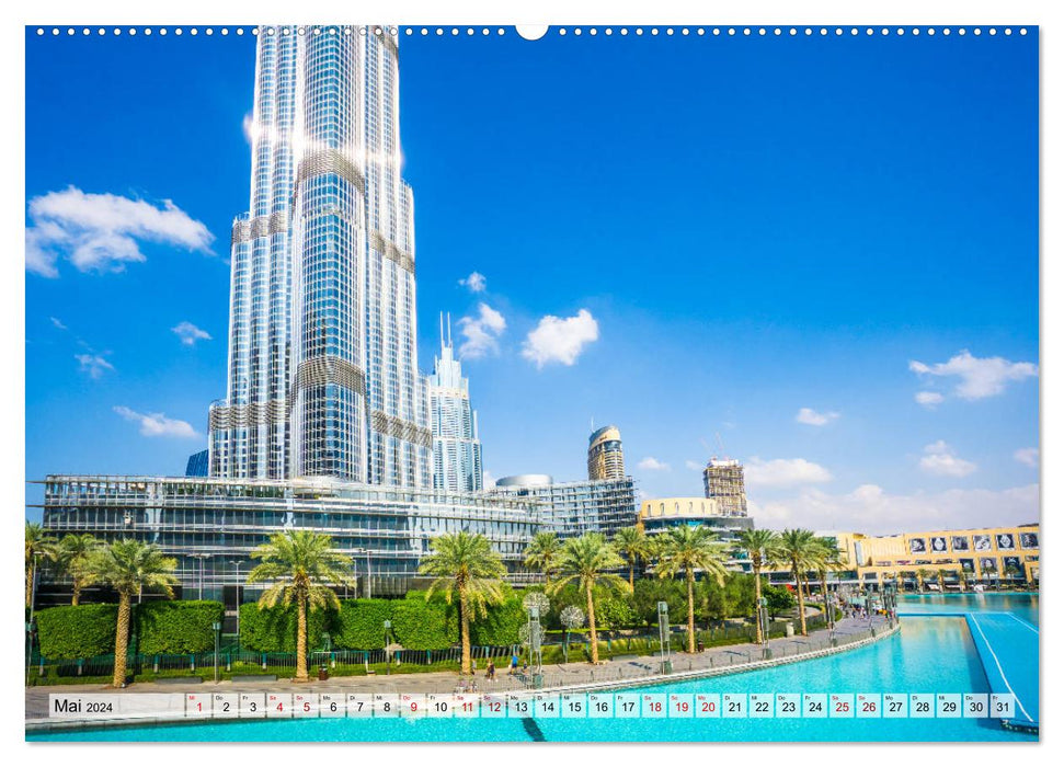 Dubai - Dream City of the Sheiks (CALVENDO Premium Wall Calendar 2024) 