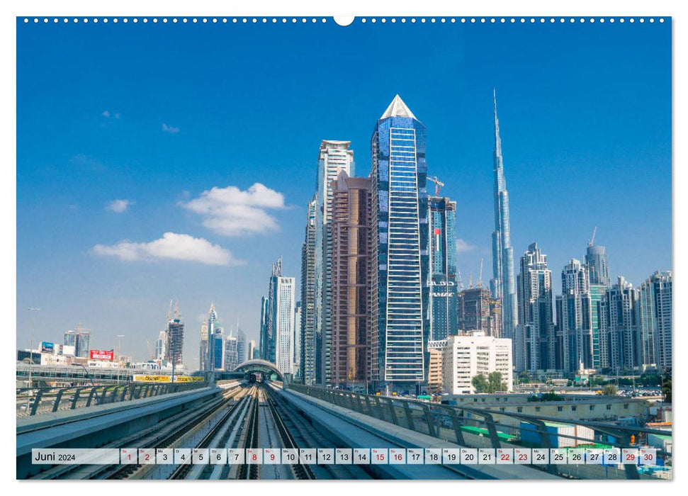 Dubai - Dream City of the Sheiks (CALVENDO Premium Wall Calendar 2024) 