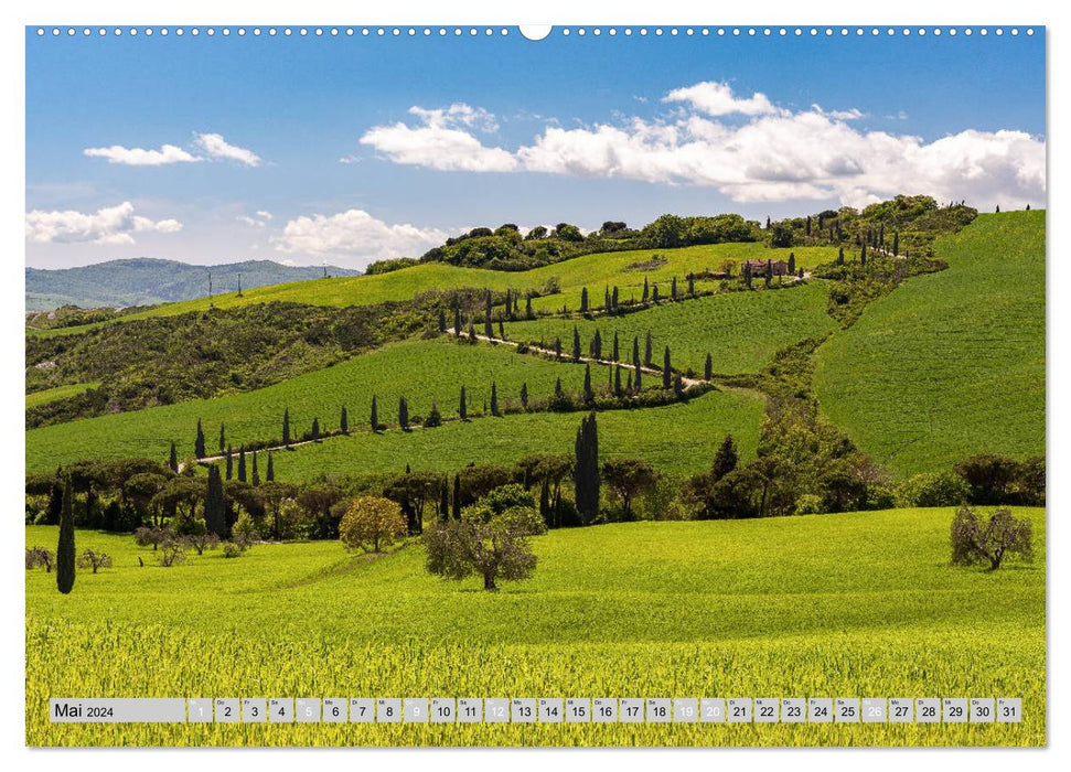 Wunderschöne Toskana (CALVENDO Premium Wandkalender 2024)
