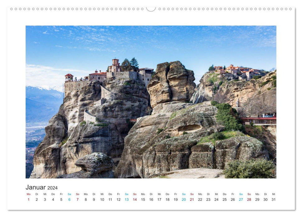 Meteora - So close to the sky (CALVENDO Premium Wall Calendar 2024) 