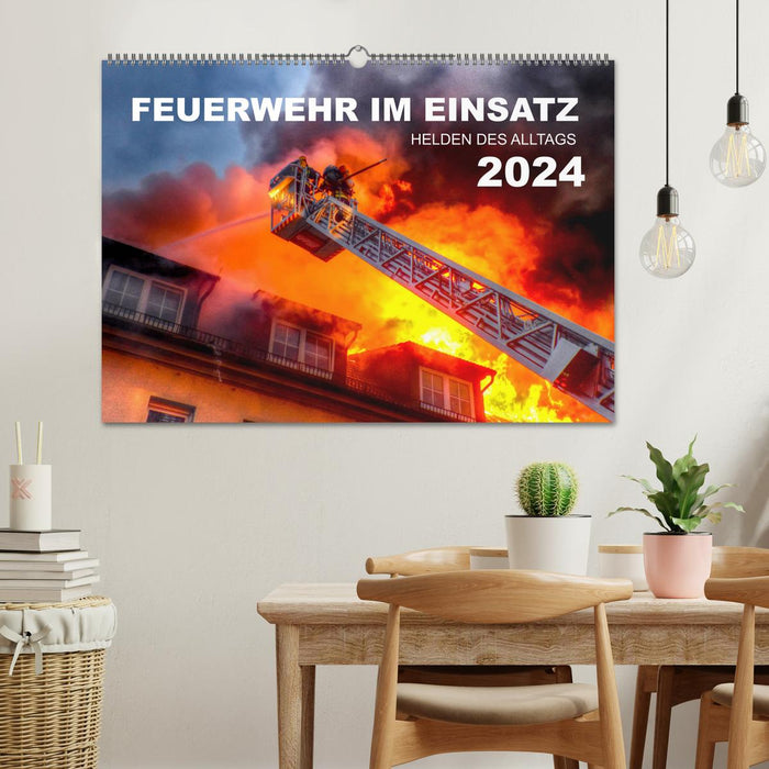 FEUERWEHR IM EINSATZ (CALVENDO Wandkalender 2024)