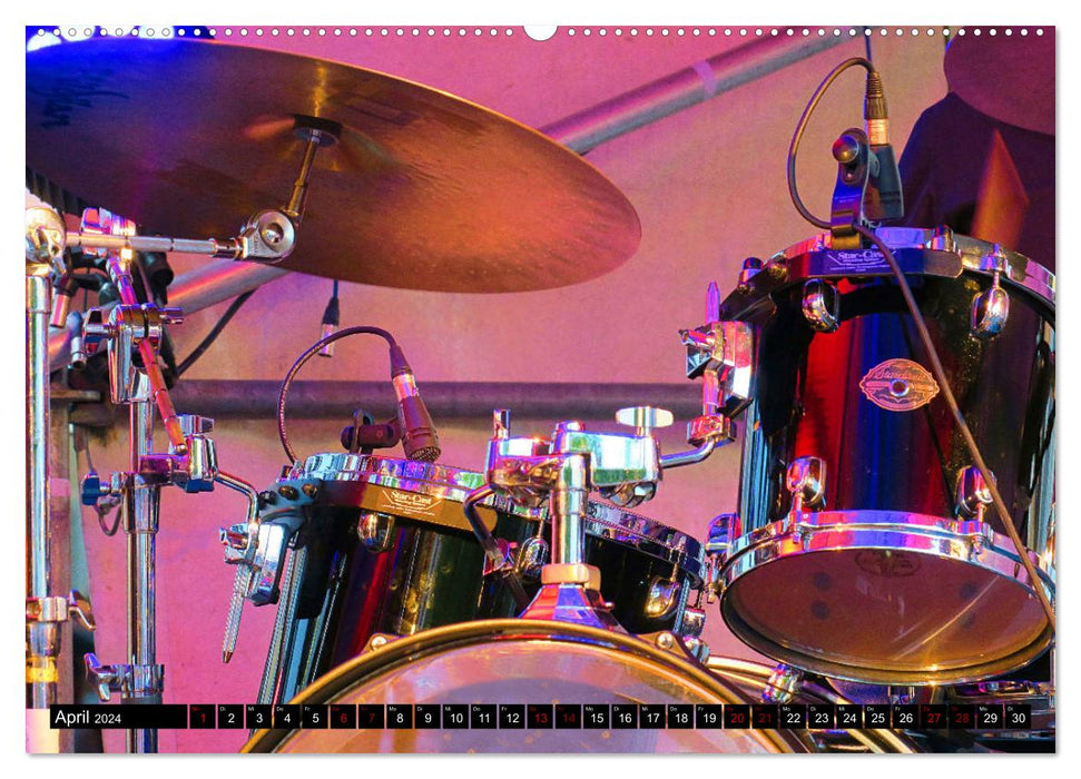 Schlagzeug on Tour (CALVENDO Wandkalender 2024)