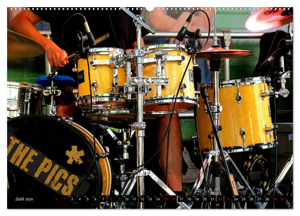 Drums on Tour (CALVENDO wall calendar 2024) 