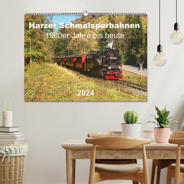 Harzer Schmalspurbahnen 1980er Jahre bis heute (CALVENDO Wandkalender 2024)