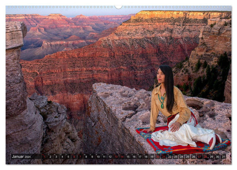 Indian Country - Indians in the West of the USA (CALVENDO Wall Calendar 2024) 