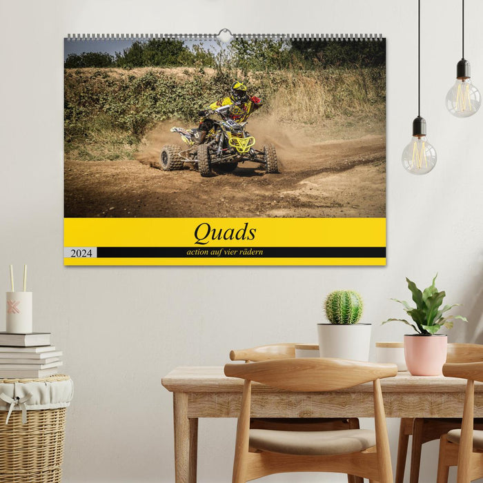 Quad`s action on four wheels (CALVENDO wall calendar 2024) 